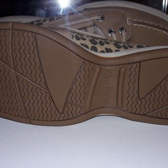 NIB Sperry Top-sider Laguna Linen/Leopard - Picture 5 of 6